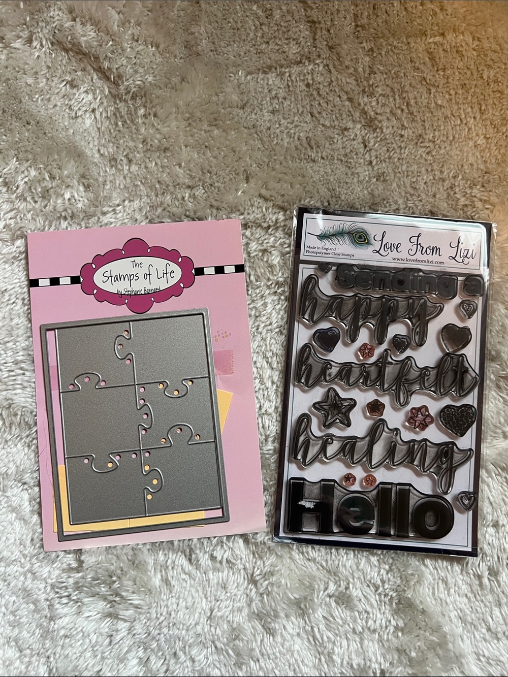 The Stamps of Life Puzzle Die & Love From Lizi Clear Stamp Set